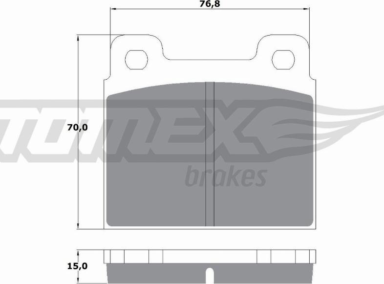 TOMEX brakes TX 10-18 - Гальмівні колодки, дискові гальма autocars.com.ua