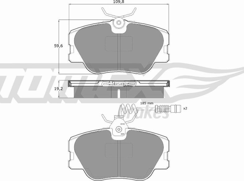 TOMEX brakes TX 10-211 - Тормозные колодки, дисковые, комплект autodnr.net