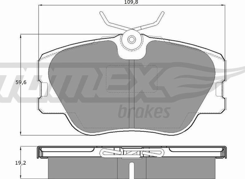 TOMEX brakes TX 10-21 - Тормозные колодки, дисковые, комплект autodnr.net