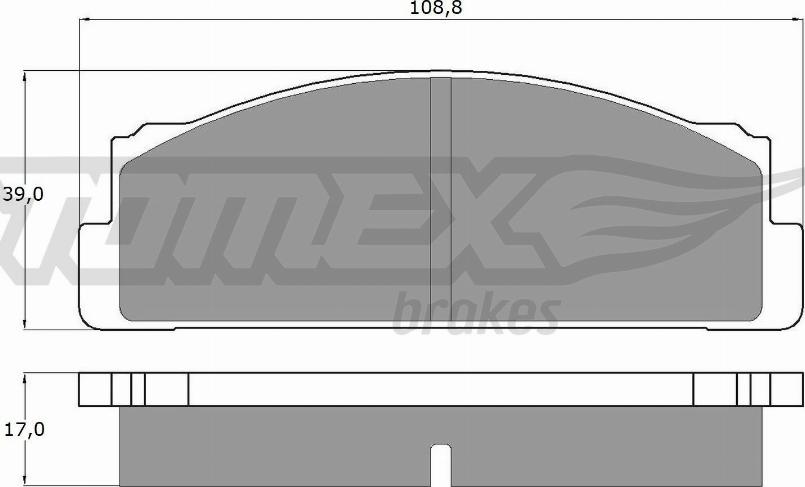 TOMEX brakes TX 10-23 - Гальмівні колодки, дискові гальма autocars.com.ua