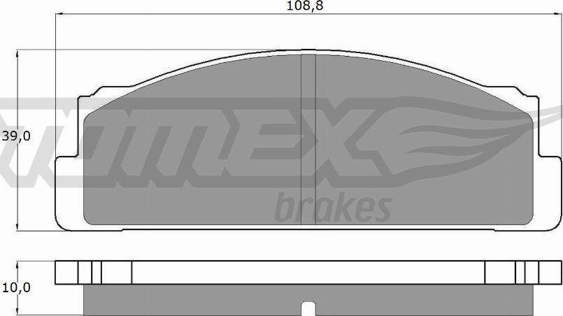 TOMEX brakes TX 10-24 - Гальмівні колодки, дискові гальма autocars.com.ua