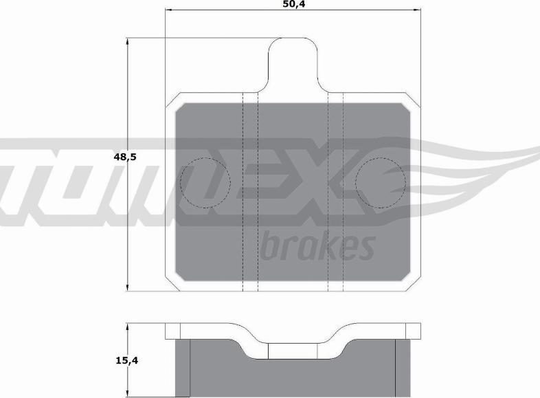 TOMEX brakes TX 10-25 - Гальмівні колодки, дискові гальма autocars.com.ua