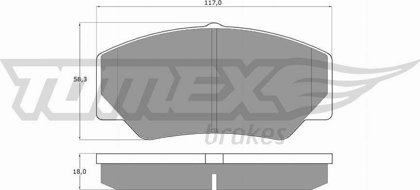 TOMEX brakes TX 10-30 - Гальмівні колодки, дискові гальма autocars.com.ua