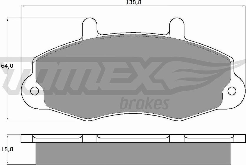 TOMEX brakes TX 10-66 - Гальмівні колодки, дискові гальма autocars.com.ua