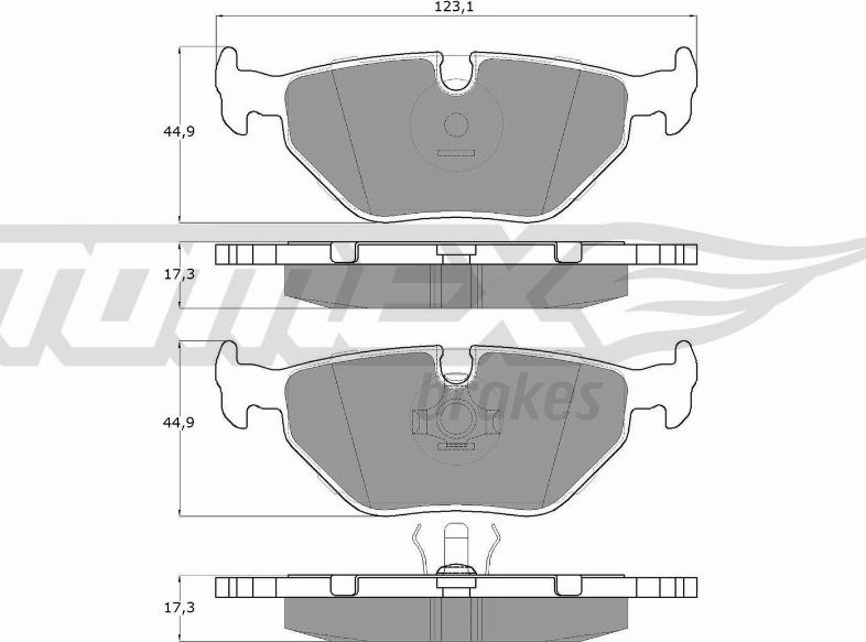 TOMEX brakes TX 10-70 - Гальмівні колодки, дискові гальма autocars.com.ua