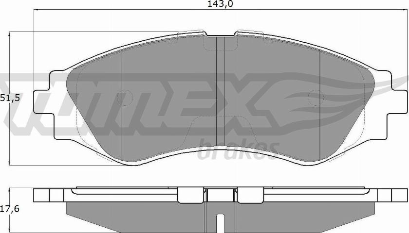 TOMEX brakes TX 10-74 - Гальмівні колодки, дискові гальма autocars.com.ua