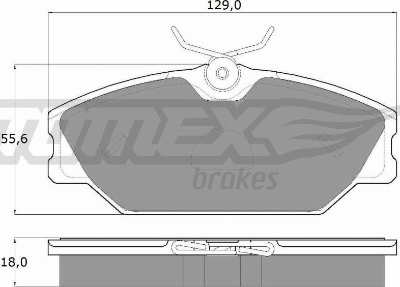 TOMEX brakes TX 10-761 - Гальмівні колодки, дискові гальма autocars.com.ua