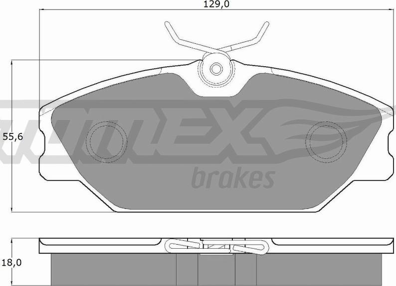 TOMEX brakes TX 10-771 - Гальмівні колодки, дискові гальма autocars.com.ua