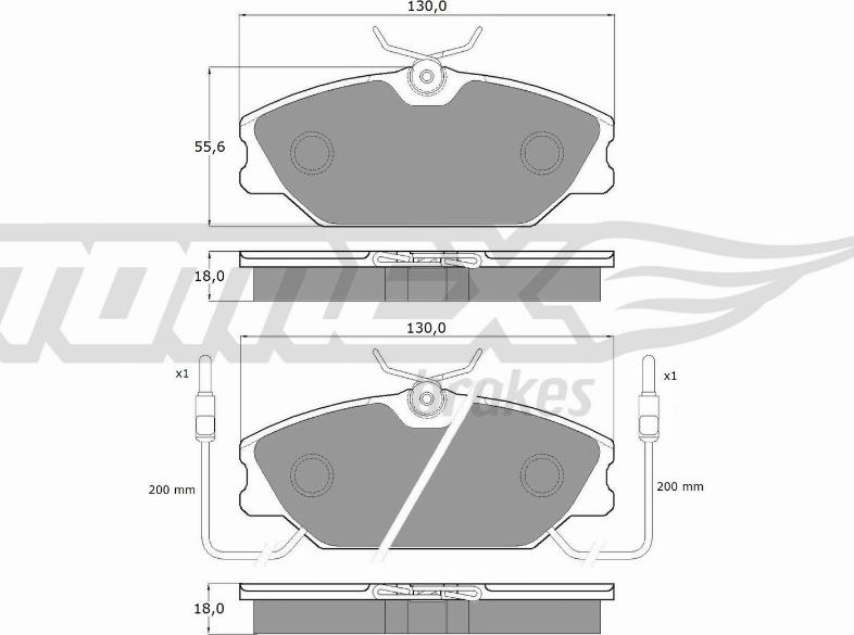 TOMEX brakes TX 10-77 - Гальмівні колодки, дискові гальма autocars.com.ua