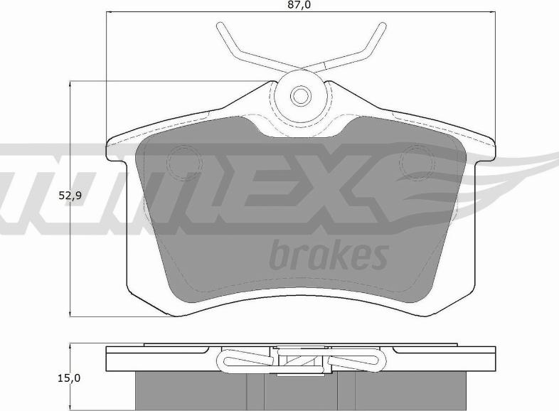 TOMEX brakes TX 10-78 - Тормозные колодки, дисковые, комплект autodnr.net