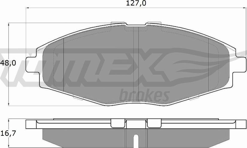 TOMEX brakes TX 10-80 - Тормозные колодки, дисковые, комплект autodnr.net