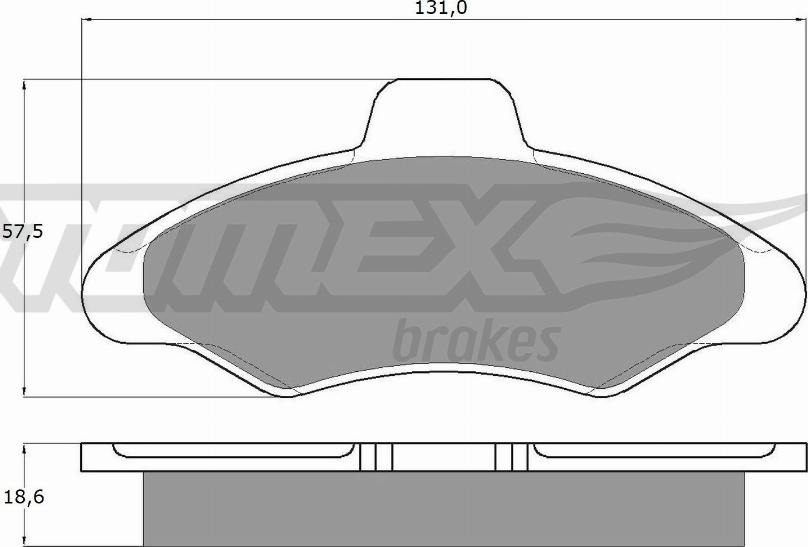 TOMEX brakes TX 10-82 - Гальмівні колодки, дискові гальма autocars.com.ua