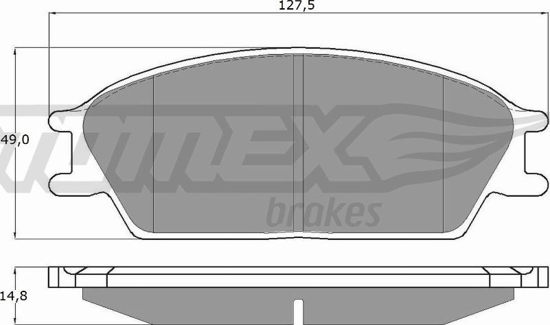 TOMEX brakes TX 11-06 - Гальмівні колодки, дискові гальма autocars.com.ua