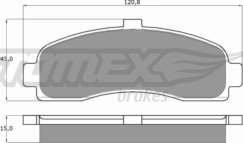 TOMEX brakes TX 11-10 - Гальмівні колодки, дискові гальма autocars.com.ua