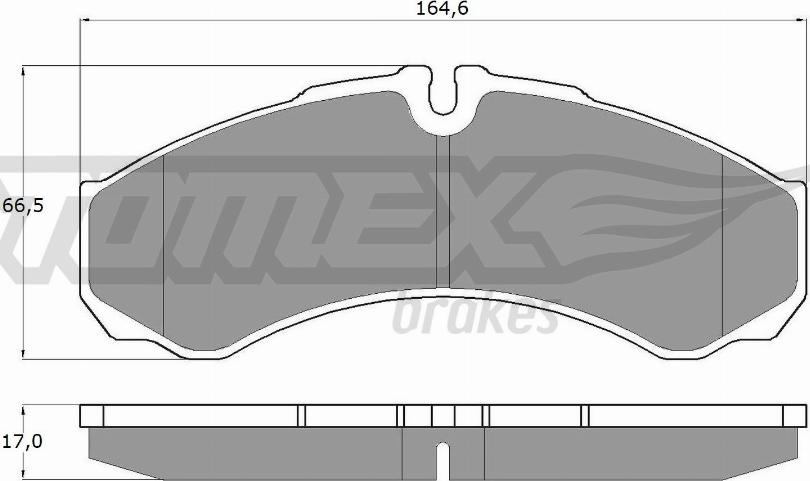TOMEX brakes TX 11-11 - Гальмівні колодки, дискові гальма autocars.com.ua