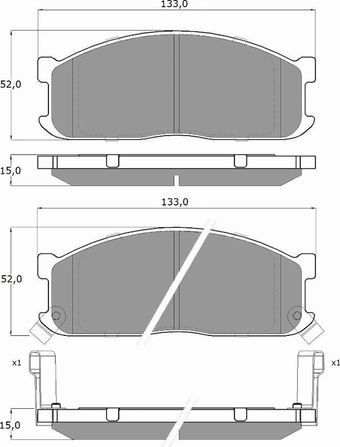 TOMEX brakes TX 11-17 - Гальмівні колодки, дискові гальма autocars.com.ua