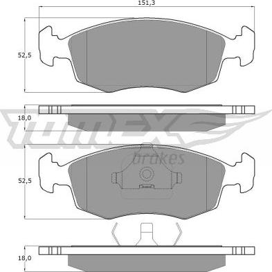 TOMEX brakes TX 11-32 - Гальмівні колодки, дискові гальма autocars.com.ua