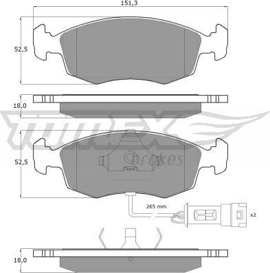 TOMEX brakes TX 11-33 - Гальмівні колодки, дискові гальма autocars.com.ua