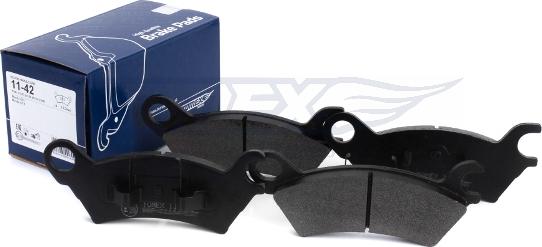 TOMEX brakes TX 11-42 - Гальмівні колодки, дискові гальма autocars.com.ua