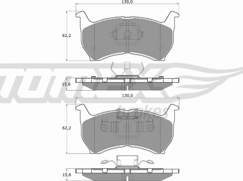 TOMEX brakes TX 11-44 - Гальмівні колодки, дискові гальма autocars.com.ua