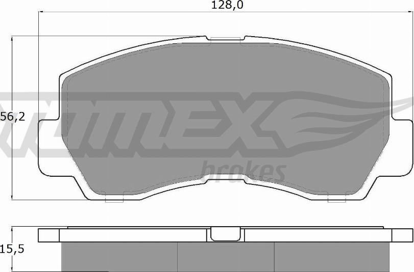 TOMEX brakes TX 11-45 - Гальмівні колодки, дискові гальма autocars.com.ua