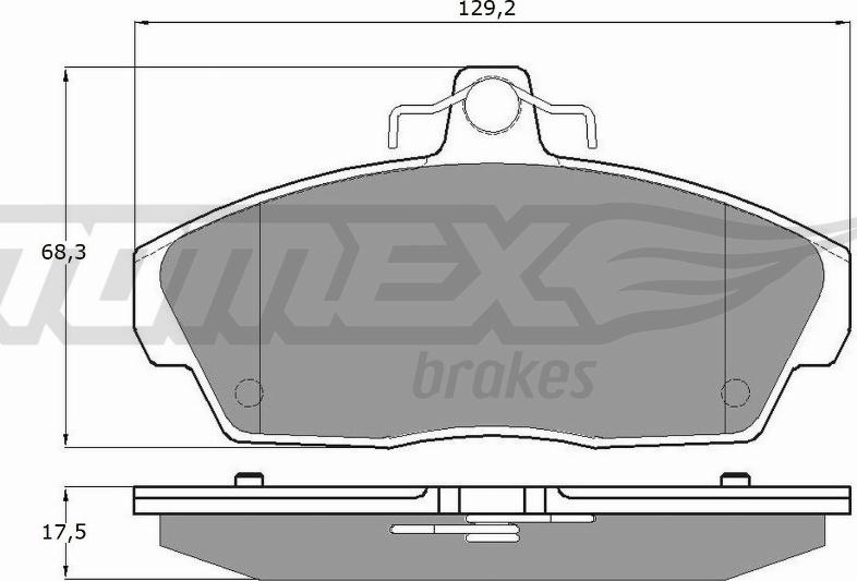TOMEX brakes TX 11-511 - Гальмівні колодки, дискові гальма autocars.com.ua