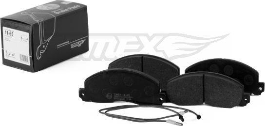 TOMEX brakes TX 11-65 - Гальмівні колодки, дискові гальма autocars.com.ua