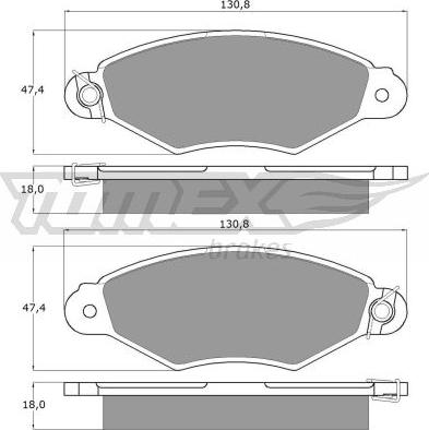 TOMEX brakes TX 11-75 - Гальмівні колодки, дискові гальма autocars.com.ua