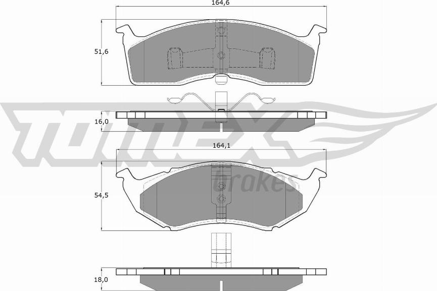 TOMEX brakes TX 11-81 - Гальмівні колодки, дискові гальма autocars.com.ua