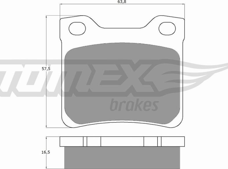 TOMEX brakes TX 11-94 - Гальмівні колодки, дискові гальма autocars.com.ua