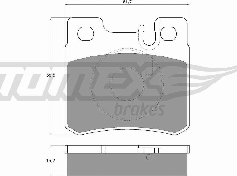 TOMEX brakes TX 12-33 - Гальмівні колодки, дискові гальма autocars.com.ua