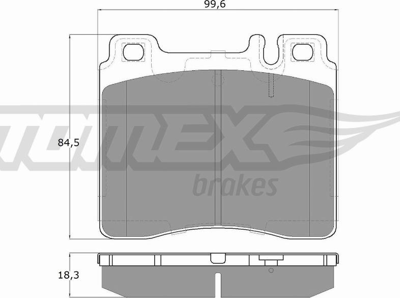 TOMEX brakes TX 12-74 - Гальмівні колодки, дискові гальма autocars.com.ua