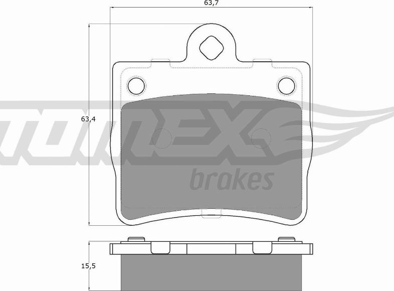 TOMEX brakes TX 12-77 - Тормозные колодки, дисковые, комплект autodnr.net