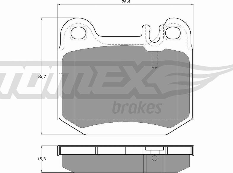 TOMEX brakes TX 12-86 - Гальмівні колодки, дискові гальма autocars.com.ua