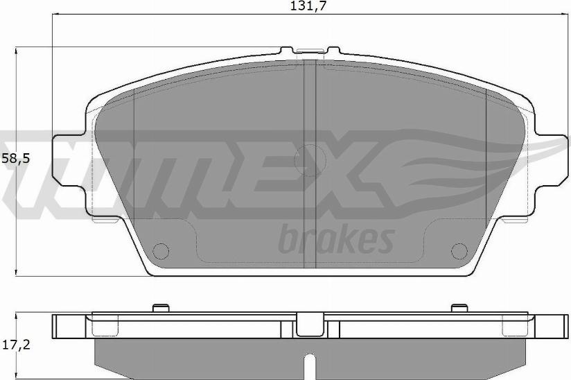 TOMEX brakes TX 12-94 - Гальмівні колодки, дискові гальма autocars.com.ua