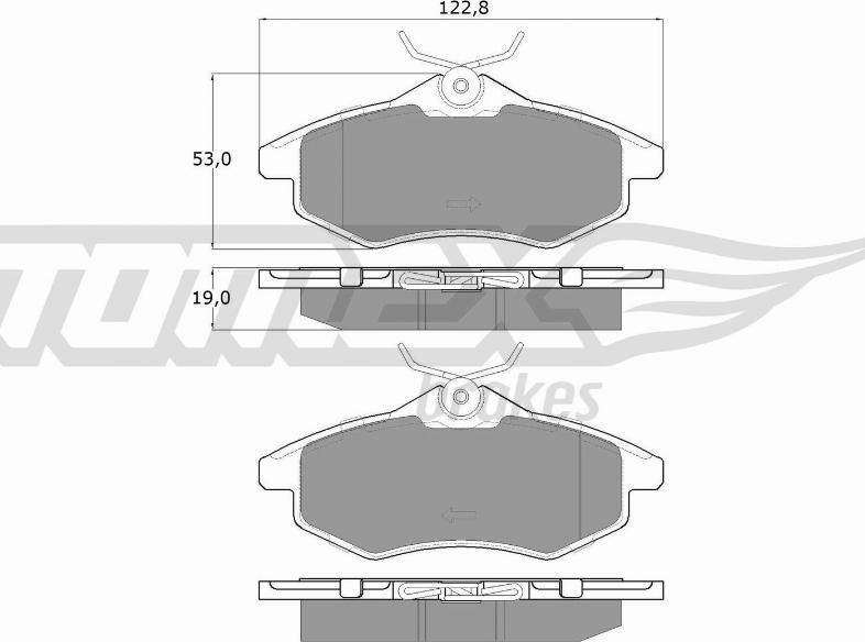 TOMEX brakes TX 13-28 - Гальмівні колодки, дискові гальма autocars.com.ua