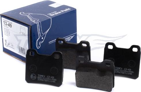 TOMEX brakes TX 13-49 - Гальмівні колодки, дискові гальма autocars.com.ua