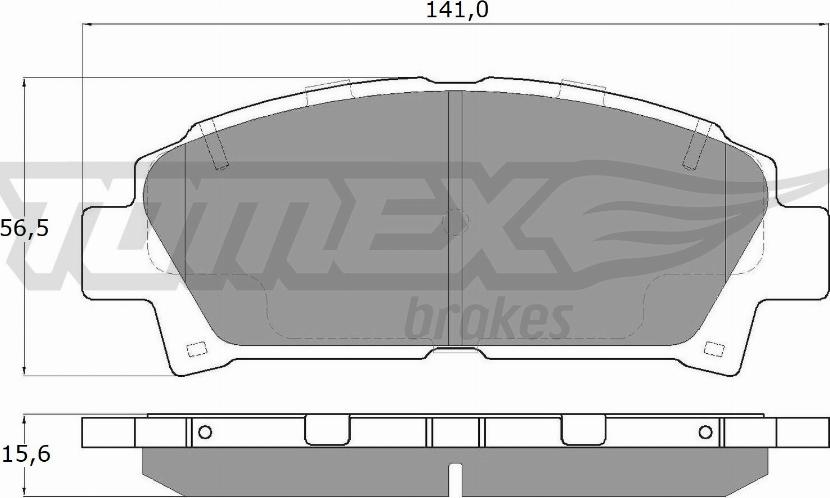TOMEX brakes TX 13-63 - Гальмівні колодки, дискові гальма autocars.com.ua