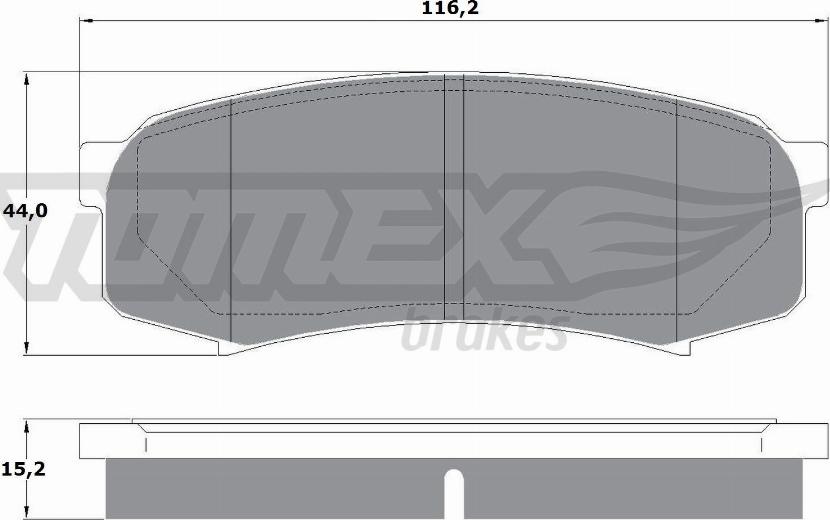 TOMEX brakes TX 13-83 - Тормозные колодки, дисковые, комплект autodnr.net