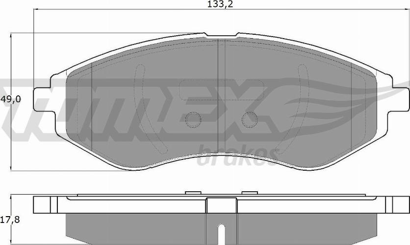 TOMEX brakes TX 14-22 - Тормозные колодки, дисковые, комплект autodnr.net