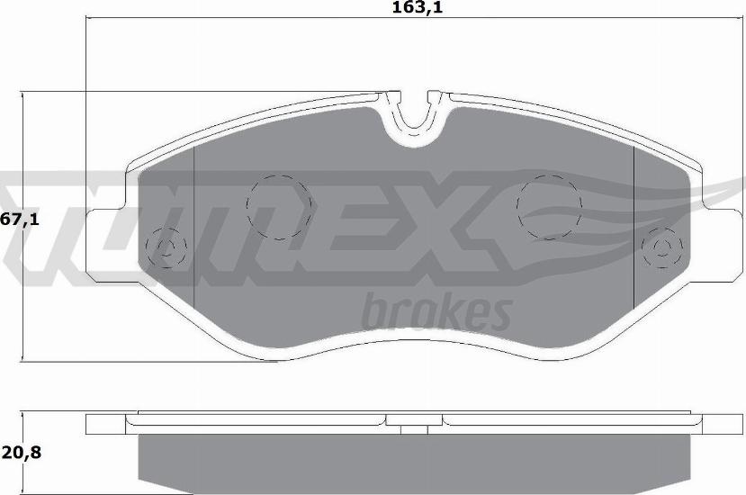 TOMEX brakes TX 14-25 - Тормозные колодки, дисковые, комплект autodnr.net