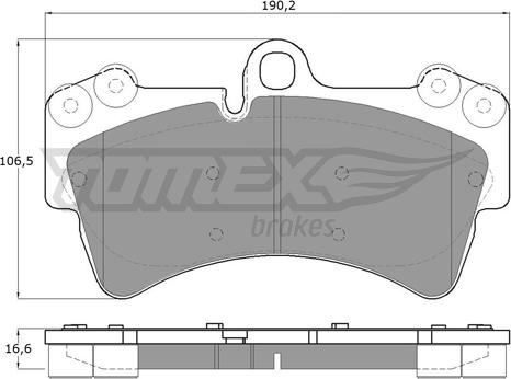 TOMEX brakes TX 14-31 - Гальмівні колодки, дискові гальма autocars.com.ua