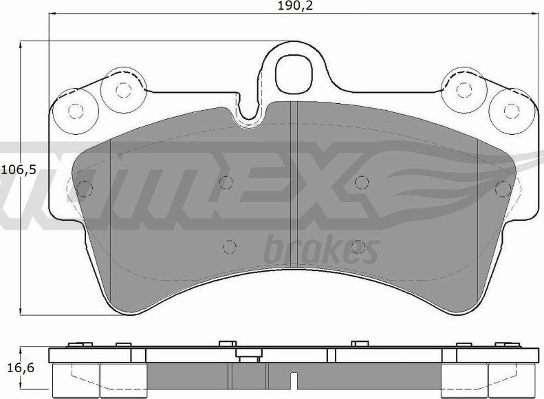 TOMEX brakes TX 14-31 - Гальмівні колодки, дискові гальма autocars.com.ua
