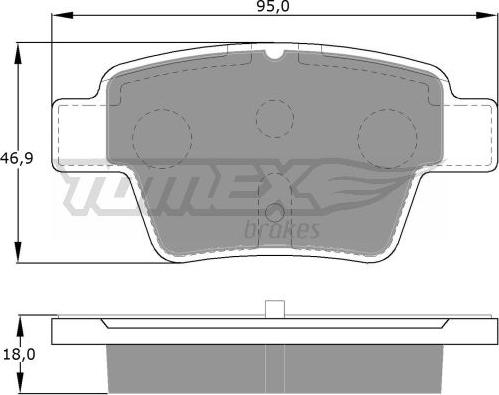 TOMEX brakes TX 14-65 - Тормозные колодки, дисковые, комплект autodnr.net