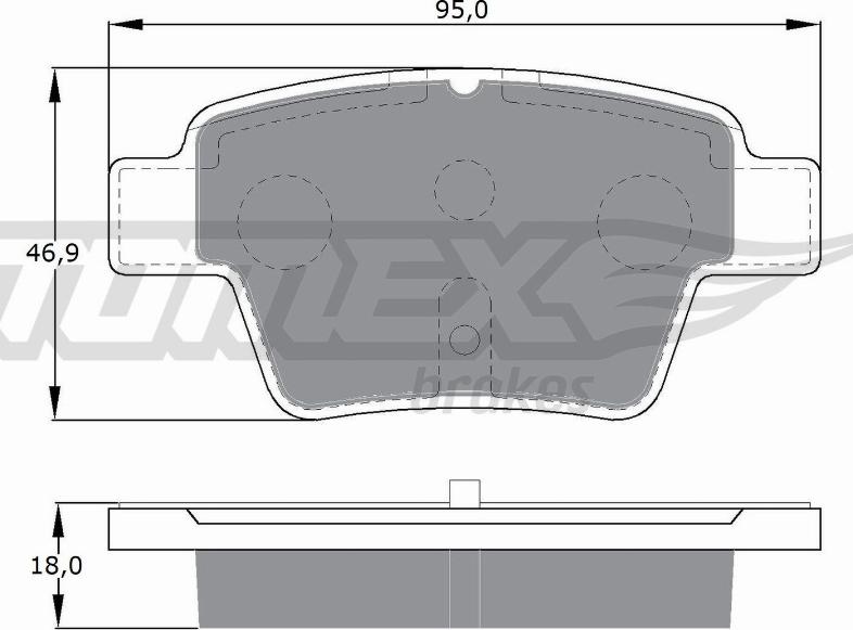 TOMEX brakes TX 14-65 - Гальмівні колодки, дискові гальма autocars.com.ua