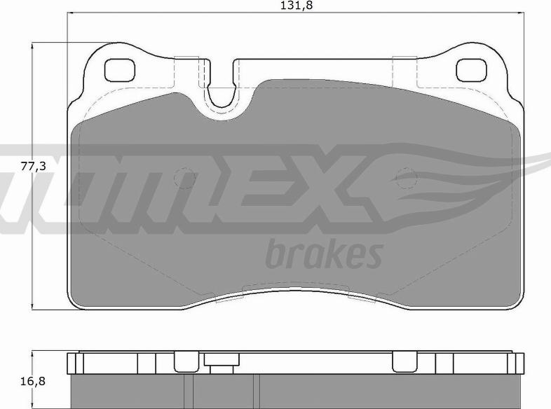 TOMEX brakes TX 14-73 - Гальмівні колодки, дискові гальма autocars.com.ua