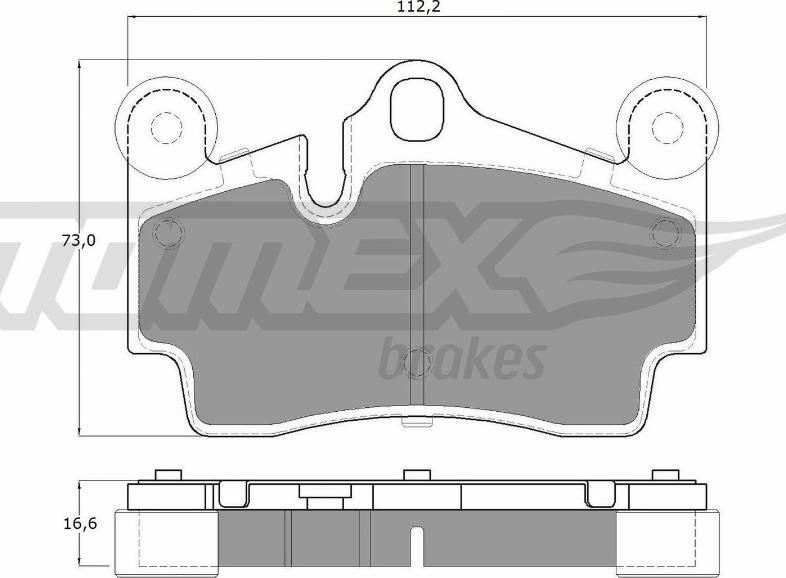 TOMEX brakes TX 14-76 - Гальмівні колодки, дискові гальма autocars.com.ua