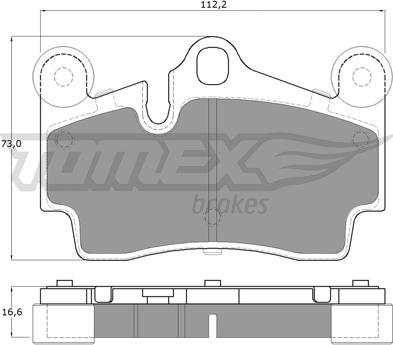 TOMEX brakes TX 14-76 - Тормозные колодки, дисковые, комплект autodnr.net