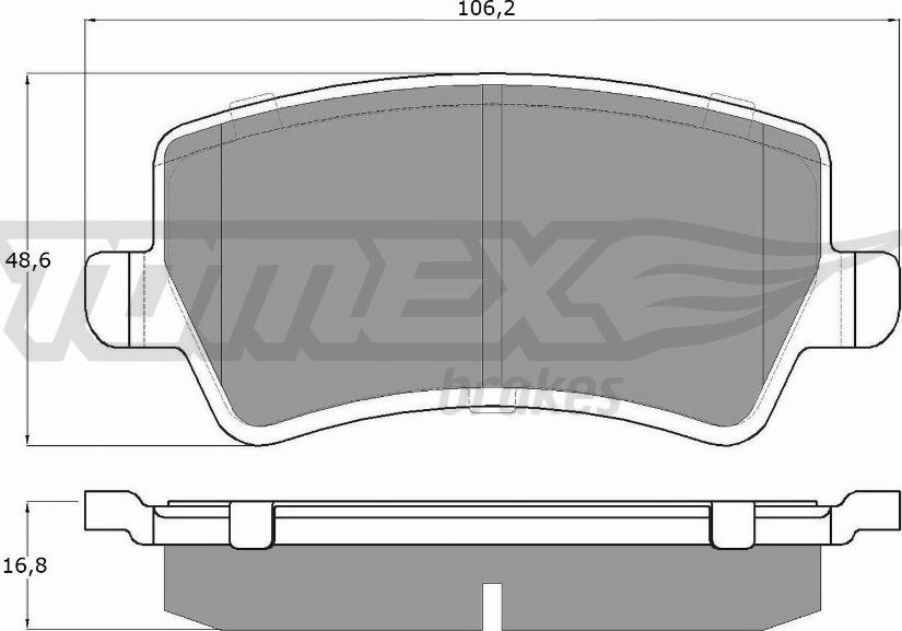 TOMEX brakes TX 14-85 - Гальмівні колодки, дискові гальма autocars.com.ua