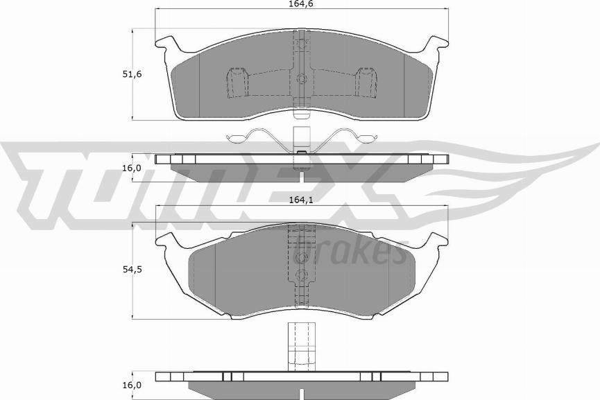 TOMEX brakes TX 15-34 - Гальмівні колодки, дискові гальма autocars.com.ua